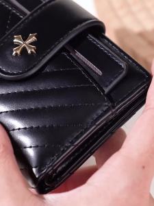 New Womens Short Wallet High Quality Large Capacity Card Holder Zipper Female Coin Wallet Simple Removable Card Clip
