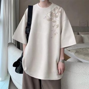 PAZHAOLANG | Big Size Suede T-shirt for Summer Casual Wear