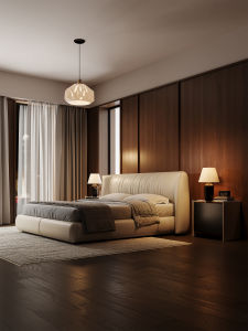 Luxury High-end Leather Archibald Bed for Master Bedroom