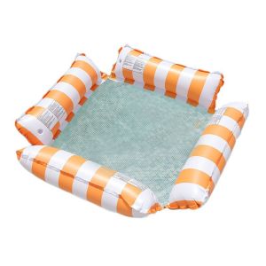 Thickened Inflatable Floating Bed Water Sports Circle Net Chair Womens Swimming Ring Mesh Bed Pool Floating Chair Ring