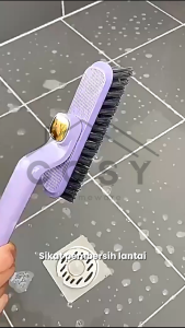 COSY Sikat Pembersih Lantai Kamar Mandi Toilet WC 3in1 360 derajat Berputar Serbaguna / Sikat Pembersih Wastafel Dapur Jendela Toilet Multifungsi Warna Estetik