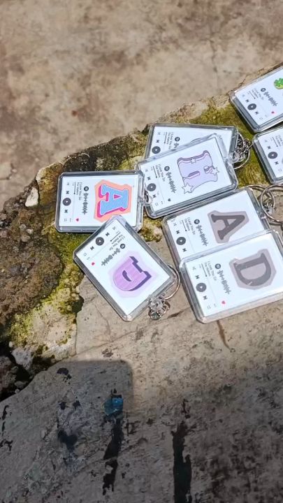 ZG - Gantungan Kunci akrilik custom 2 foto depan beakang / ganci lagu