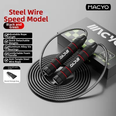 MACYO | Professional Weighted Steel Fitness Speed Rope