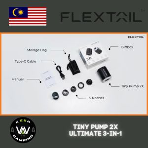 Flextail Tiny Pump 2X Ultimate 3-in-1 Outdoor Pump with Camping Lamp