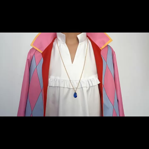 Howls Moving Castle Howl Cosplay Costume Full Set With Necklace Wig Option S‑XXL