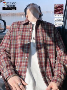 TUCANO | Spring Cleanfit Check Plaid Long Sleeve Shirt