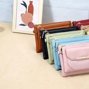 กระเป๋าสะพายข้างผู้หญิง กระเป๋าใส่มือถือ แฟชั่นเกาหลี แบบเรียบง่ายทันสมัย สีขาว รูปแบบ LY-C976