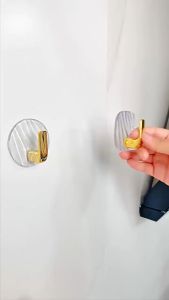 Gantungan Tempel Dinding/Kait Gantung Transparan Isi 4pcs/Gantungan Tempel Hook Ajaib/Tempelan Dinding Kait Tembok Pintu