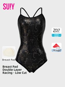 SUIY | Competitive Stylish One-piece Swimming Suit