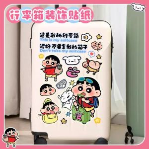 Cartoon Luggage Stickers No Glue Carry-On Suitcase Travel Case Wall Decorations for Rooms Lightweight Durable Decals