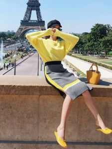 QIANSHUIYIYUN | High-end Popular Womens Sweater Knitwear Set 2 Pieces 2026 Autumn New