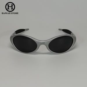 Hawaii Oval Sport Polarized Sunglasses for Men and Women TR90 Frame Weight 25g Black Frame Black Lens