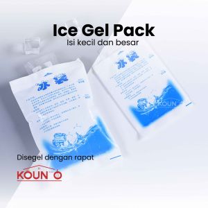 Ice Gel Pack Gabag 200 dan 400 ML Blue Cool Jelly Cooler Bag Kantong Air Es Pendingin Lunch Bag Tas