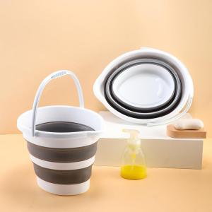 Portable Large Silicone Folding Bucket Child Outdoor Fishing Bucket Travel Household Multi-Function Water Bucket Car Mounted