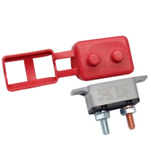 DC 12V 24V 5A 10A 15A 20A 25A 30A 35A 40A 45A 50A Automatic Reset Circuit Breaker with Cover Stud Bolt for Automotive