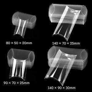 10/20pcs Multis Size Pillow Shape Candy Boxes Wedding Favors Gifts Jewelry Packaging Clear Box Birthday Party Decor Baby Shower