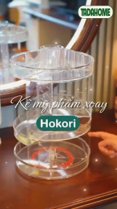 Kệ Mỹ Phẩm Xoay HOKORI 5592 Cao Cấp Kệ Đựng Son Nước Hoa Trang Điểm Xoay Đa Năng - TADAHOME