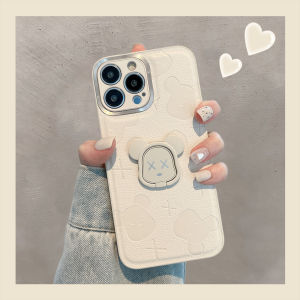 Trendy Bear Bracelet Stand Compatible with 14Promax 13NewModel 12UniqueHighEnd Couples 15Leather Popular 12Cartoon FemaleModel 11Silicone Protective Case