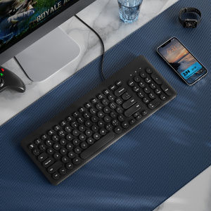 B．O．W | Wired USB Keyboard and Mouse Set for Women Office Use