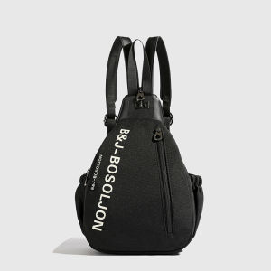 Orange 2025 New Multi-use Ladies PU Leather Sports Travel Commuting Crossbody Small Backpack Simple Casual Style Shoulder Bag