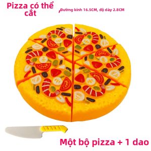 LIUJIAOGONGZHU | Bộ Bếp Chơi Cắt Trái Cây và Rau Củ Giả cho Trẻ Em