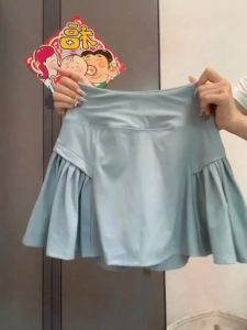 High-Waist Tennis Dress Quick-Dry Short Skirt for Women Ideal for Yoga and Running Slim-Fit K-Style Summer Work Clothing