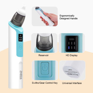 Nasal Aspirator Baby Electric Nose Suction USB Charge 6 Gear Lcd Display Baby Nasal Mucus Suction Safety Nose Cleaner Infant Nasal Suction Device Nose Cleaning Tool Baby Health Care Penyedut Sedut Hingus Bayi  500mAh Rechargeable Nose Cleaner