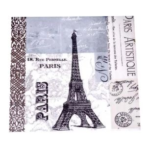 Limited Edition Eiffel Tower Colourful Napkin Eiffel Tower Print Colourful Tissue Paper Collectors Edition 20pcs/pac 2-Ply 33cm
