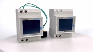 6IN1 Din ราง AC Monitor 110V-380V ตัววัดกระแสไฟฟ้าแรง 100A กิโลวัตต์ชั่วโมงมิเตอร์วัดพลังงานไฟฟ้าโวลต์แอมป์