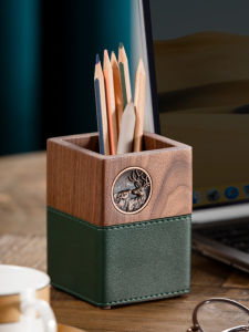 NALANDUOHAO | Creative Retro Practical Walnut Wood Pen Holder