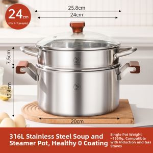 YIYIPAI | Multi-use Stainless Steel Soup Pot Food Grade Thickened