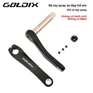 GOLDIX | Bộ Tay Quay Xe Đạp Trẻ Em GOLDIX 110mm-160mm Hợp Kim Nhôm Rèn Được Gia Công CNC Với Bộ Phận Bảo Vệ Xích Cho Xe Đạp Trẻ Em