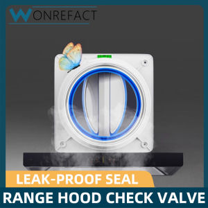 Range Hood Check Valve Kitchen And Bathroom Pipe Exhaust Port Special Flue Check Valve For Air Outlet Universal