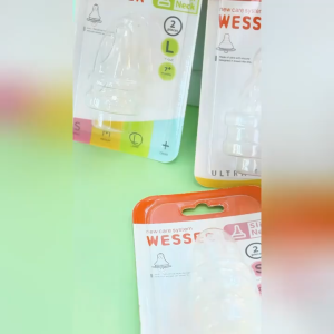 Núm Vú Wesser silicone Cổ Hẹp cho bé Size S M L+