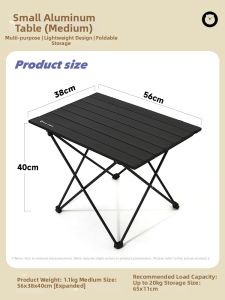 Bear Symbol | Foldable Aluminum Camping Table Set