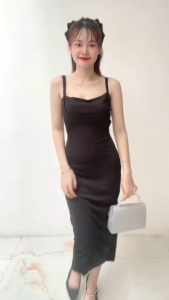 summer black elegant dress for woman party debut dress formal korean long bodycon backless dress plus size