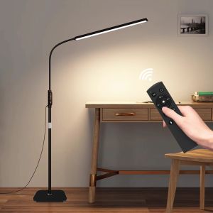 12W LED Floor Table Lamp 3000K/3500K/4000K/4500K/6000K 5 colors infinite dimming & timer touch control  Dc12V led Table light night lamp with remote