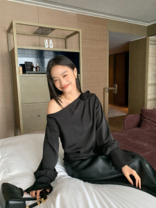 ALOHA LU | Áo Dài Tay 3D Hoa Hồng Elegance Pháp Thiết Kế Xệ Vai