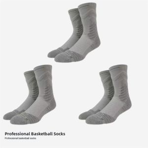 Thickened Basketball Socks 2.0 Mens High Top Sports Socks Shock Absorption Towel Bottom Professional Elite Long Tube Socks