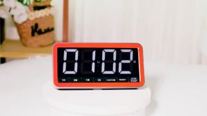 Rechargeable Digital Timer with Loud Alarm Large Screen LED Display Countdown Timer Magnetic Cooking Fitness Timer