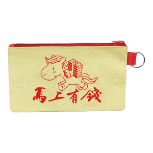 Creative Canvas Zipper Wallet Envelope Money Bag Simple Modern Style Cartoon Element Festive Supplies Practical Gift