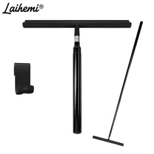 Telescopic Long Handle Window Squeegee Streak Free Silicone Glass Cleaner No Bend Multi-Use for Home Car Bathroom Floor