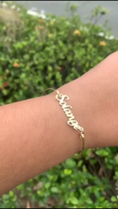 Gelang Custom Nama Sendiri Titanium Anti Karat Selamanya