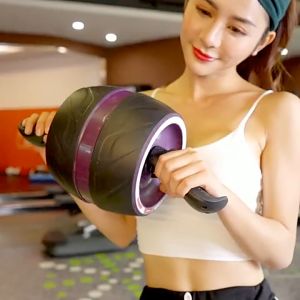 Magic Roller Rol Perut Otomatis Rol Perut Rebound Rol Perut Pelatihan Otot Perut Mesin Peralatan Latihan Olahraga Pembentuk Perut Rol Perut Roller untuk Pria dan Wanita yang Digunakan di Rumah