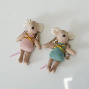 Danish fabric mouse doll cute angel wing mouse doll zodiac gift rag doll knick-knack