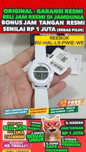 Jam Tangan Reebok Original Wanita Reebok RV-HAL-L9-PWIE-WE - WOMEN LA - Resin Band - Abu - JAMDUNIA / JAM DUNIA JD18