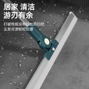ที่กวาดพื้นแถบลูกกลิ้งไล่น้ำทำจากซิลิโคนแบบไม้กวาดวิเศษกล้องส่องทางไกลสำหรับทำความสะอาดแปรงด้ามยาวในห้องน้ำแก้วที่ใช้ในครัวเรือน