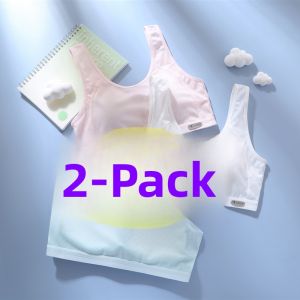 Sports Running Bra for Teenage Girls Vest Style No Clasp Shockproof Anti Lift Underwear Full Cup Fixed Strap All Season Use