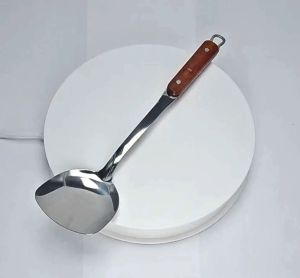 Sodet Stainless Steel Gagang Kayu Kilap | Spatula Desain Ergonomis