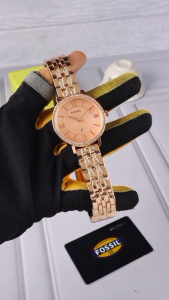 Paket Box Exclusive + Paperbag + Krtu / Jam Tangan Fos Bulat Romawi FS5203 VA-937SAA / Jam Tangan Fashion Wanita Tali Rantai Diameter 36 cm